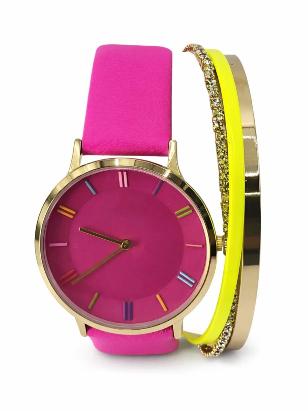 INC International Concepts Women's Pink Strap Watch 38mm